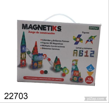 Imagen de JUEGO DE CONSTRUCCION MAGNETICS 42 PZAS 9.24